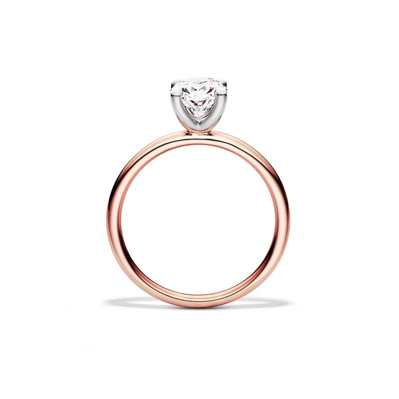 Diamond Oval Solitaire Engagement Ring in 14K Rose Gold &#40;1 1/2 ct.&#41; – Image 2 of 5