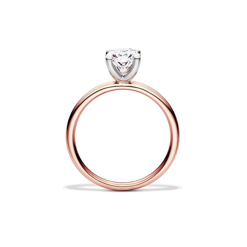 Diamond Oval Solitaire Engagement Ring in 14K Rose Gold (1 1/2 ct.) – Image 2 of 5