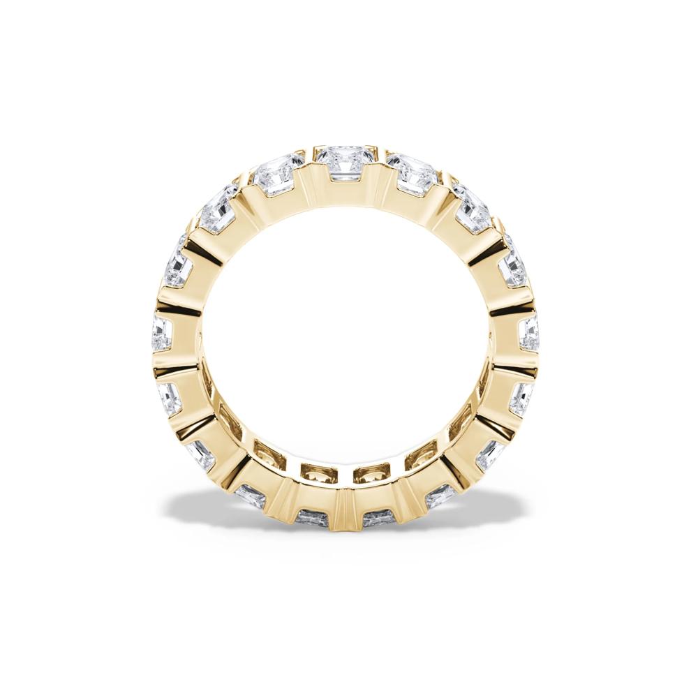 Lab Grown Diamond North-South Half Bezel Eternity Band in 14K Yellow Gold (5 ct. tw.) – Image 2 of 4