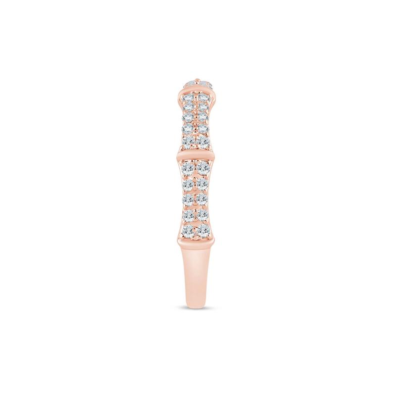 Lab Grown Diamond Round Anniversary Band in 14K Rose Gold &#40;1/3 ct. tw.&#41; – Image 3 of 3