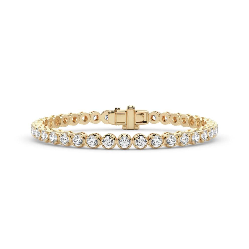 Lab Grown Diamond Tennis Bracelet in 14K Yellow Gold (6 5/8 ct. tw.) – Image 1 of 4