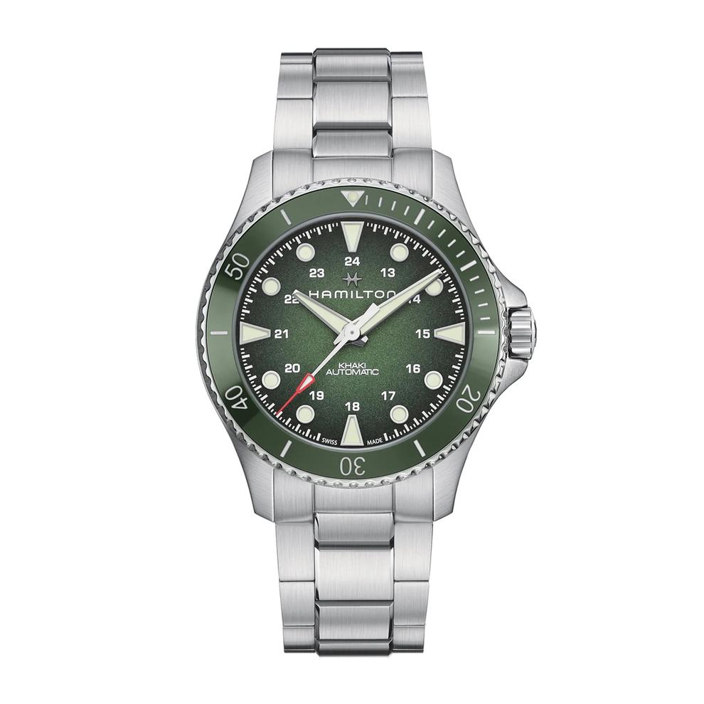 Khaki Navy Scuba Auto Watch with Stainless Steel Bracelet – Image 1 of 4