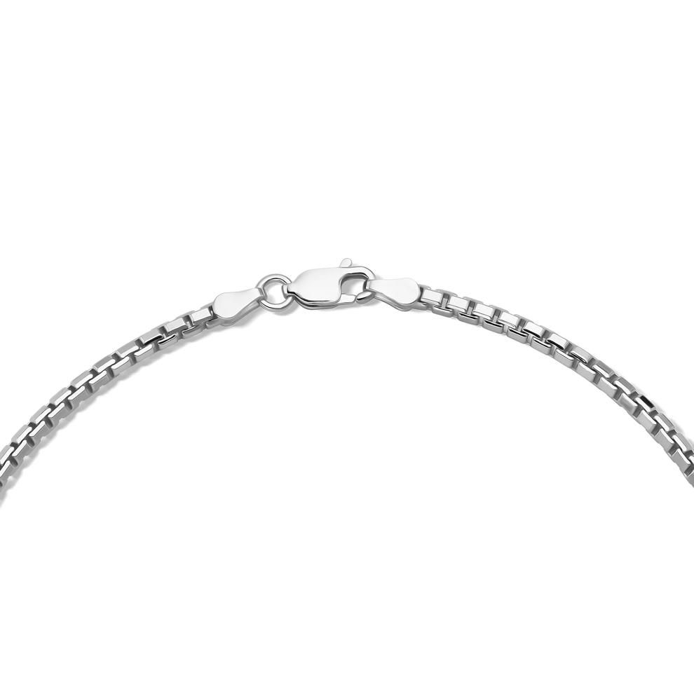 8-Sided Box Chain in Sterling Silver, 22" – Image 3 of 5