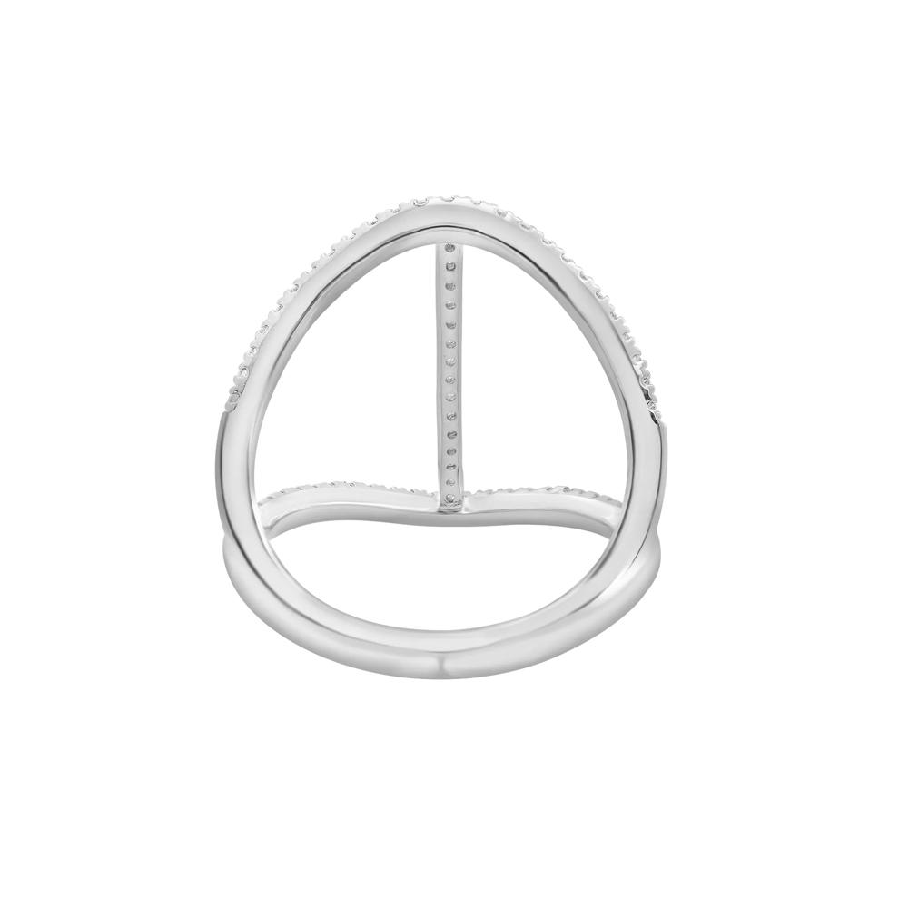 Diamond Open Bar Ring in 10K White Gold (1/3 ct. tw.) – Image 4 of 5