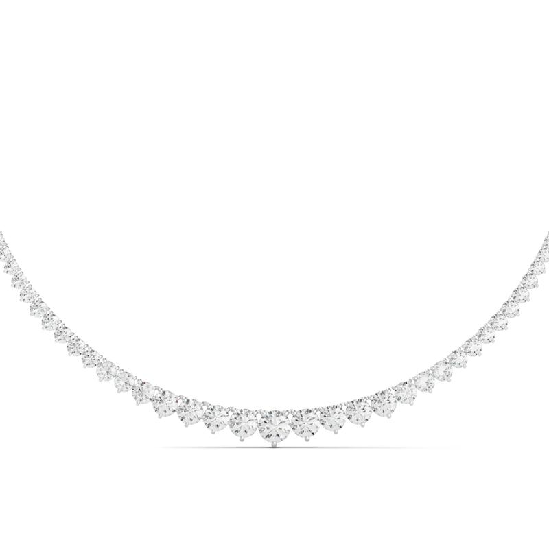 Lab Grown Diamond Riviera Necklace in 14K White Gold &#40;15 ct. tw.&#41; – Image 1 of 3