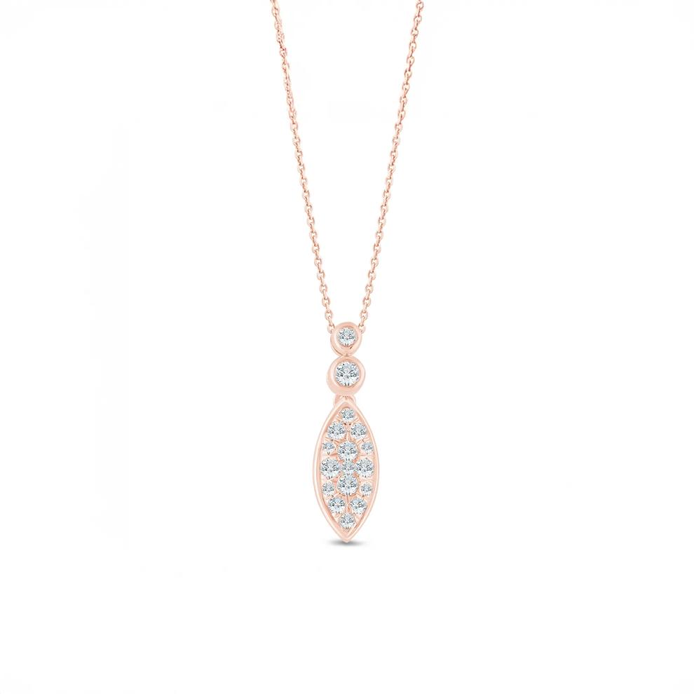 Diamond Pendant in 10K Rose Gold (1/5 ct. tw.) – Image 1 of 3