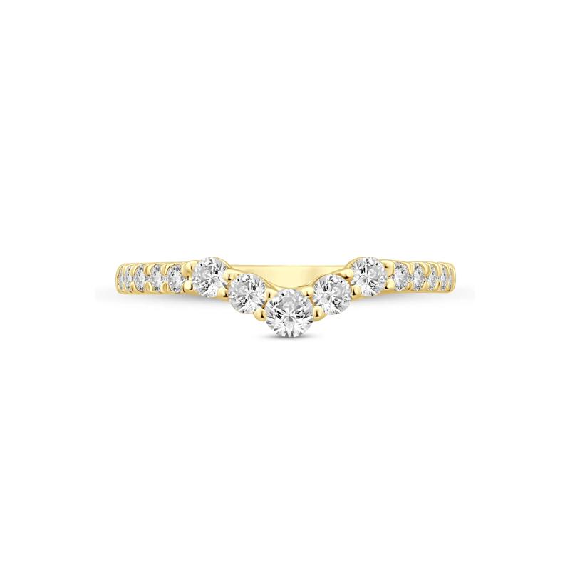 Lab Grown Diamond Contour Band in 14K Yellow Gold &#40;1/2 ct. tw.&#41;  – Image 1 of 3