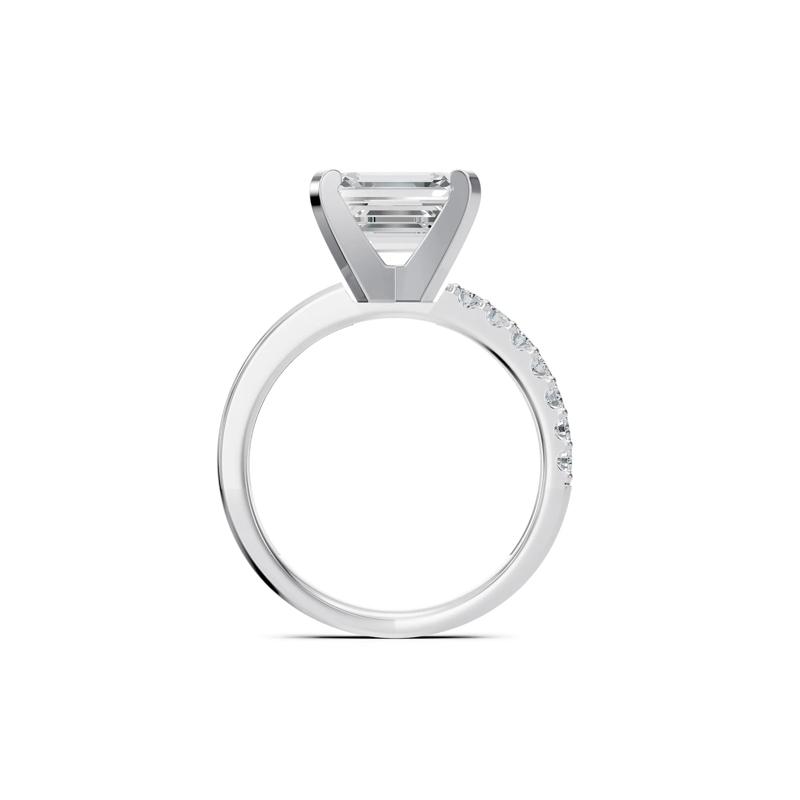 Lab Grown Diamond Semi-Mount Engagement Ring in 14K White Gold &#40;Setting Only&#41; – Image 3 of 6