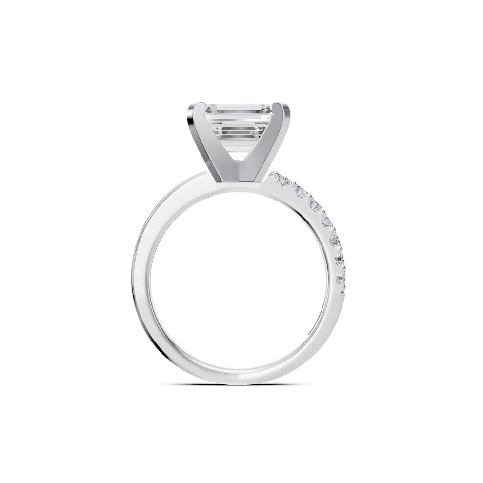Lab Grown Diamond Semi-Mount Engagement Ring in 14K White Gold (Setting Only) – Image 3 of 6