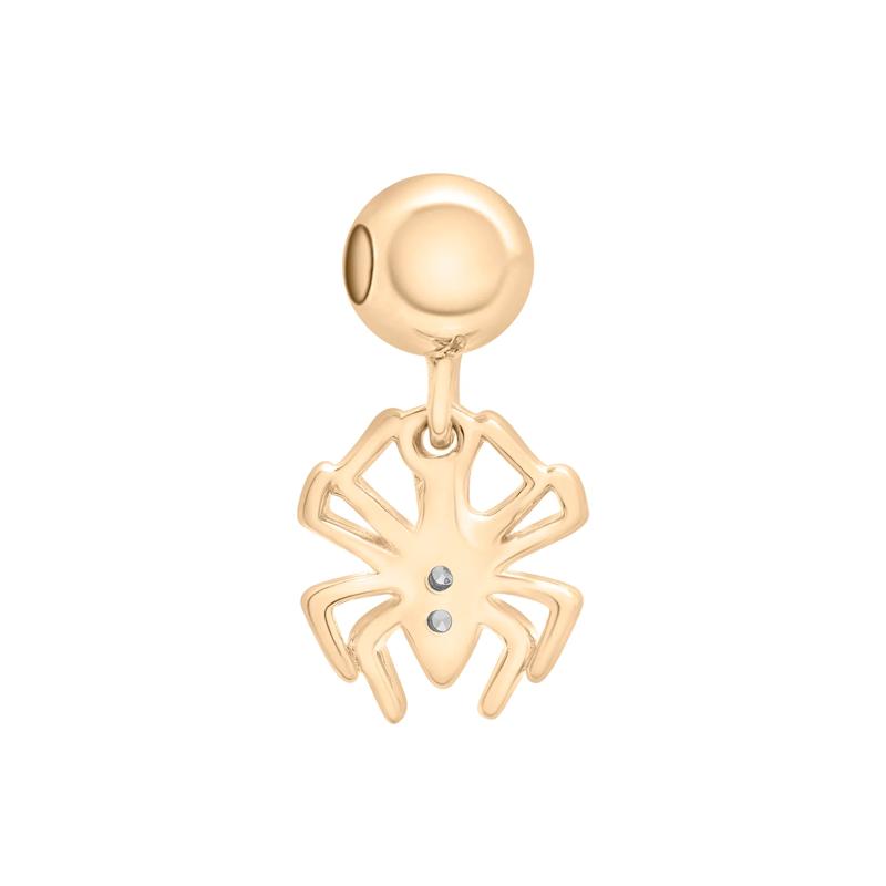 Diamond Accent Spider Bead Charm in Vermeil – Image 3 of 3