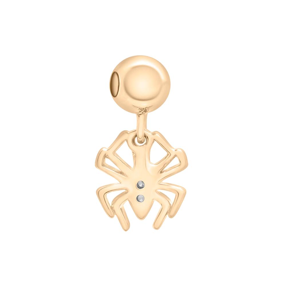 Diamond Accent Spider Bead Charm in Vermeil – Image 3 of 3