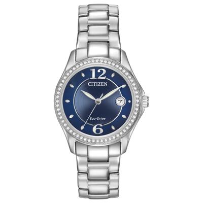 Ladies' Silhouette Crystal Watch in Stainless Steel, 30MM