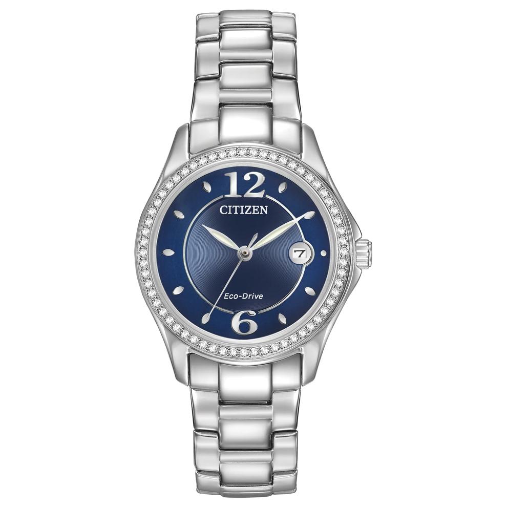 Ladies' Silhouette Crystal Watch in Stainless Steel, 30MM – Image 1 of 4