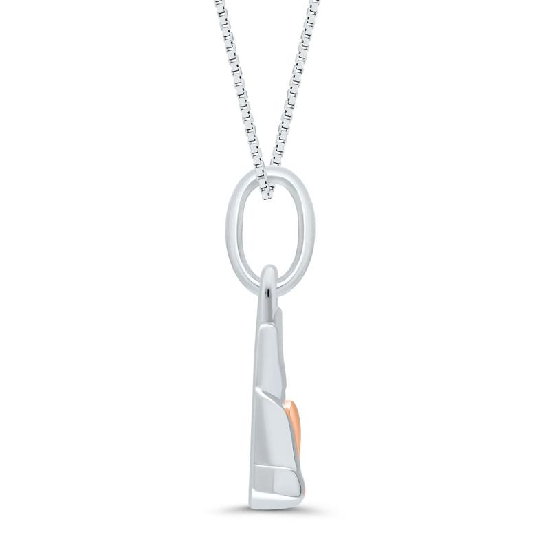 Diamond Sneaker Pendant in Sterling Silver – Image 2 of 4