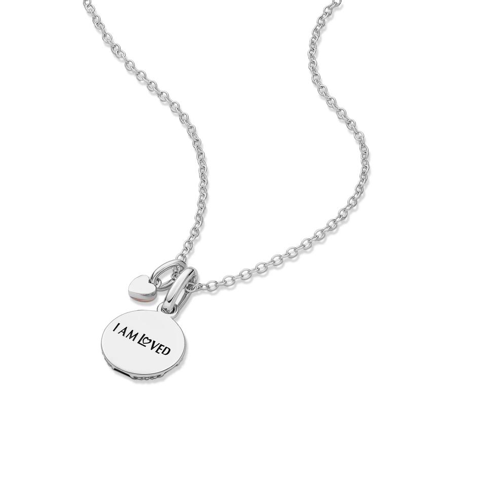 Lab Grown Diamond Accent Soccer Ball Pendant in Sterling Silver &amp; 10K Rose Gold – Image 5 of 5