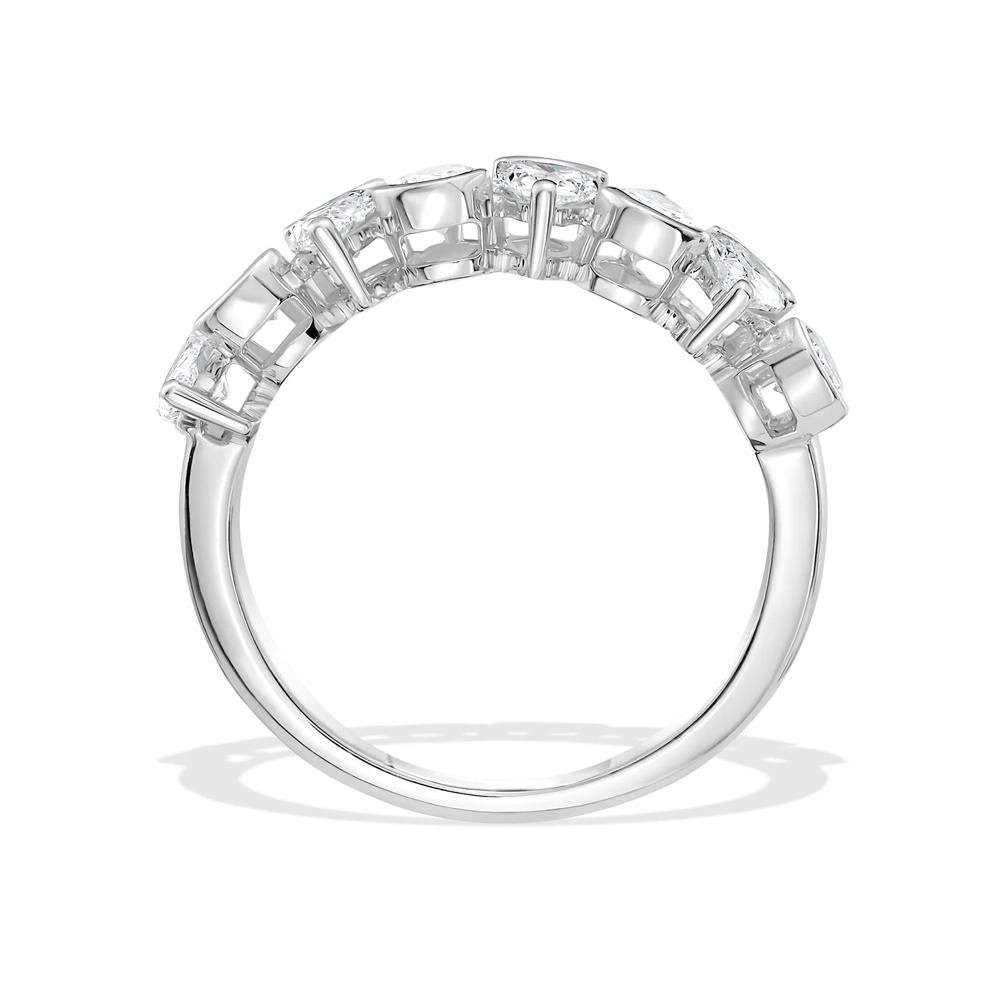 Lab Grown Diamond Alternating Pear-Shaped Band in 14K White Gold (1 5/8 ct. tw.) – Image 2 of 4