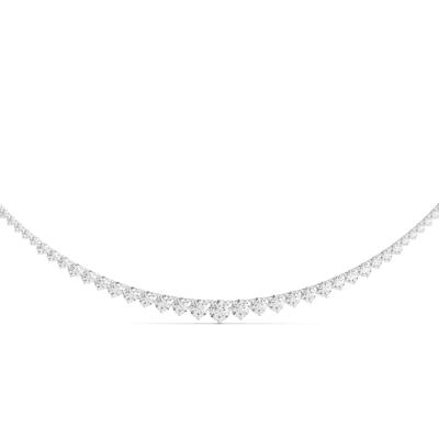 Lab Grown Diamond Riviera Necklace in 14K White Gold (7 ct. tw.)