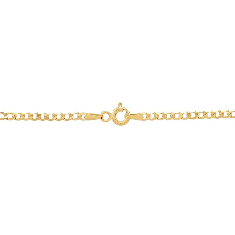 Heavy Hollow Curb Chain in 14K Yellow Gold, 2.3MM, 22&quot; – Image 2 of 2