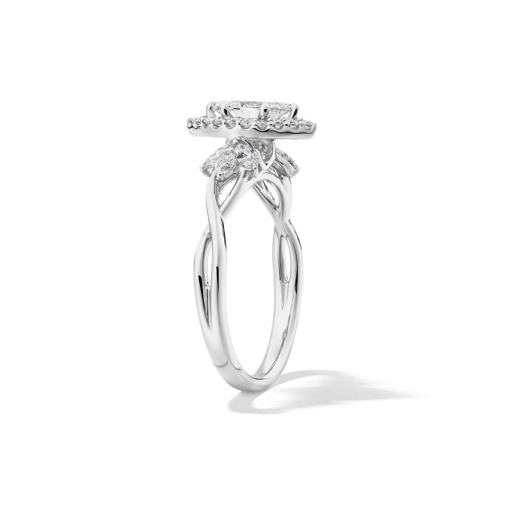 Diamond Marquise Halo Engagement Ring in 14K White Gold (7/8 ct. tw.) – Image 3 of 4