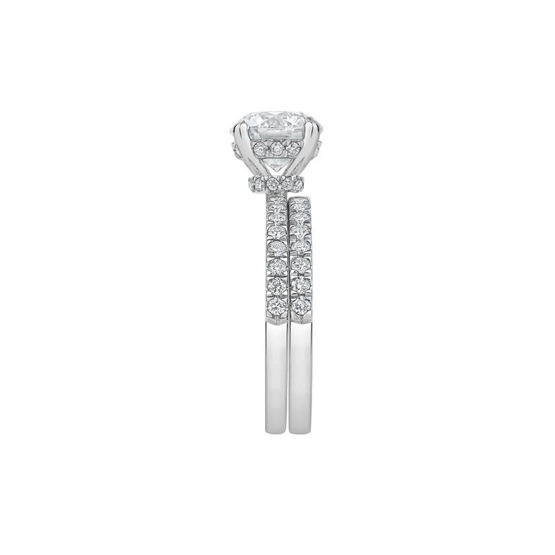 Charlotte Lab Grown Diamond Engagement Ring in 14K White Gold &#40;2 3/4 ct. tw.&#41; – Image 3 of 5