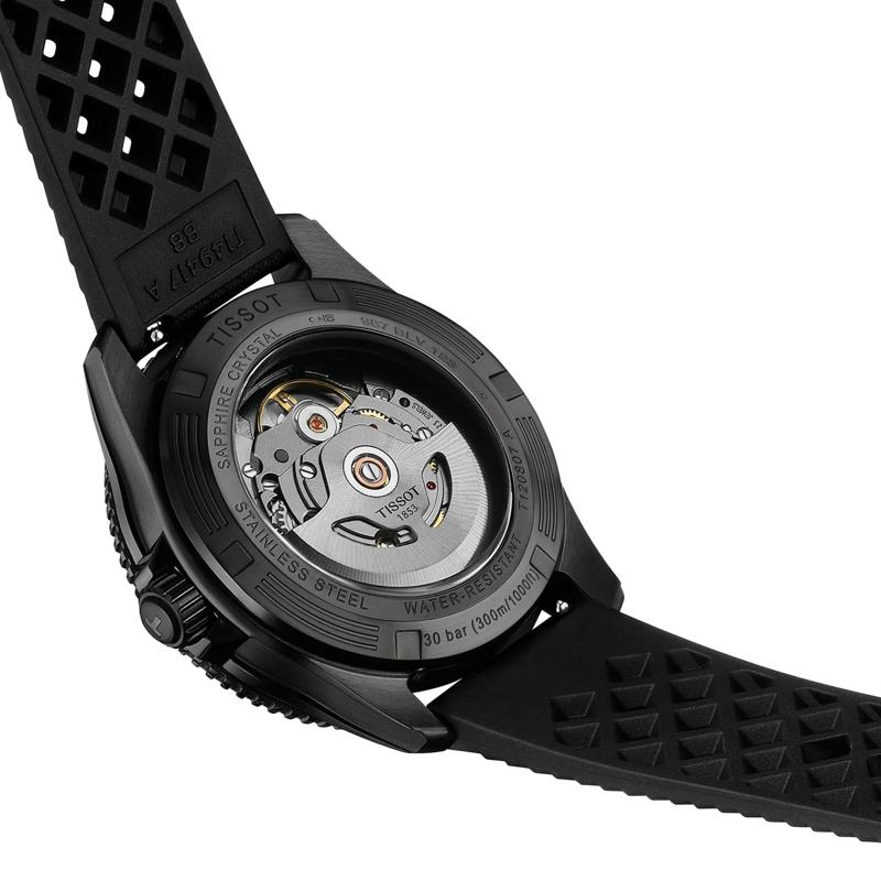 Men&#39;s Seastar 1000 Powermatic 80 Watch in Black Stainless Steel, 40MM – Image 2 of 6