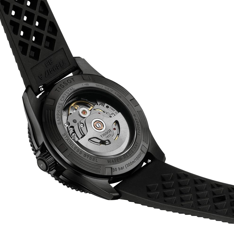 Men's Seastar 1000 Powermatic 80 Watch in Black Stainless Steel, 40MM – Image 2 of 6