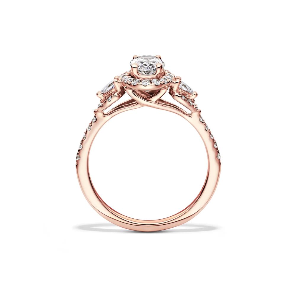 Lab Grown Diamond Oval Engagement Ring in 14K Rose Gold (1 ct. tw.) – Image 2 of 4