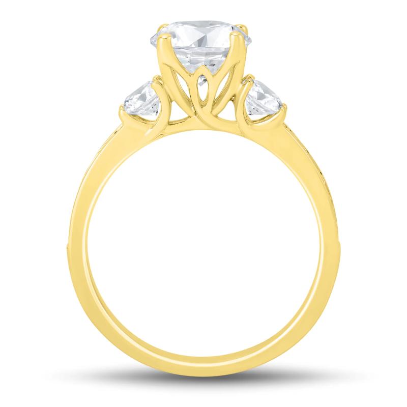 Lab Grown Diamond Bridal Set in 14K Yellow Gold &#40;3 ct. tw.&#41; – Image 7 of 7