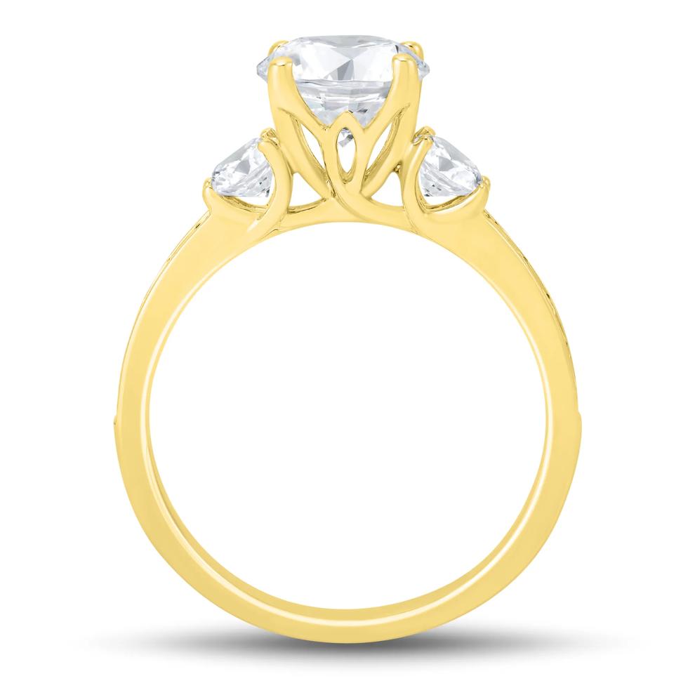 Lab Grown Diamond Bridal Set in 14K Yellow Gold (3 ct. tw.) – Image 7 of 7