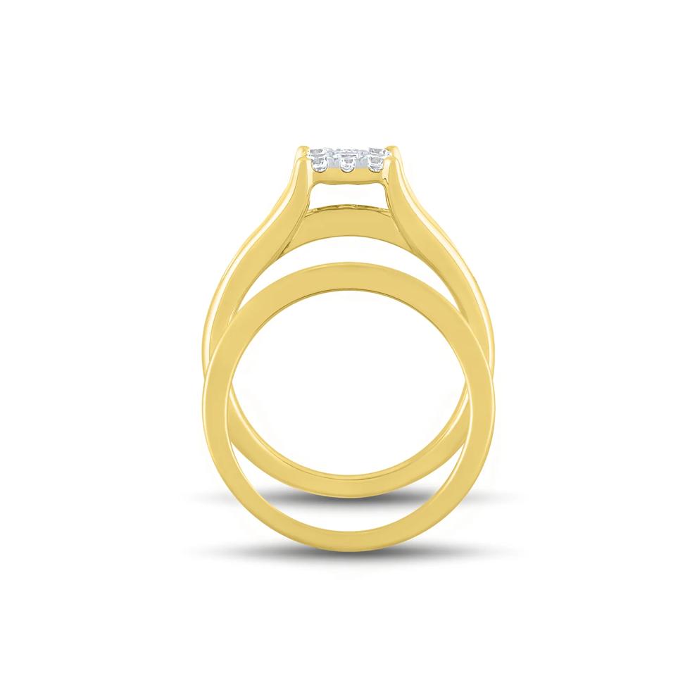 Composite Diamond Engagement Ring Set in 10K Yellow Gold (1 ct. tw.) – Image 2 of 5