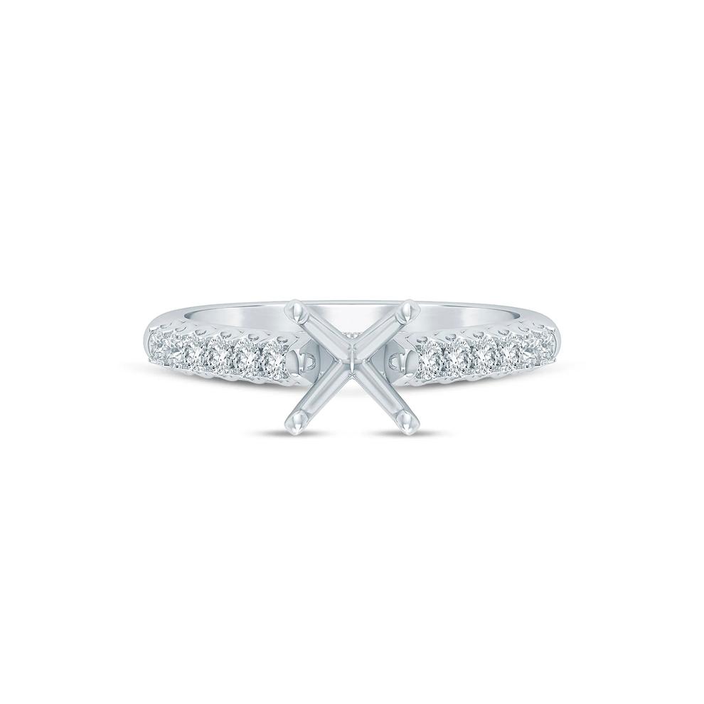 Lab Grown Diamond Semi-Mount Ring in 14K White Gold (1/2 ct. tw.) – Image 2 of 6