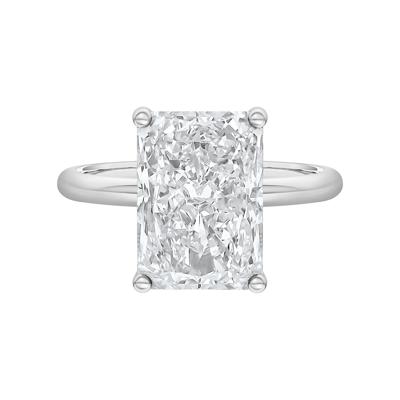 Lab Grown Diamond Radiant-Cut Solitaire Ring in 14K White Gold (5 ct.)