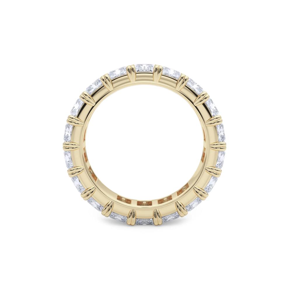 Lab Grown Diamond Radiant-Cut Eternity Band in 14K Yellow Gold (7 ct. tw.) – Image 2 of 5