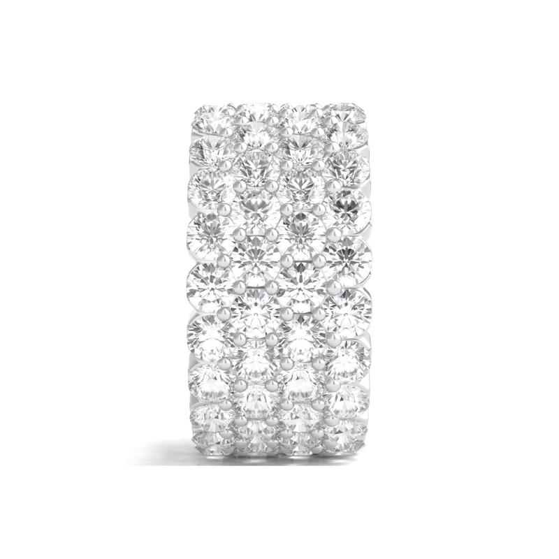 Diamond Multi-Row Band in 18K White Gold &#40;9 ct. tw.&#41; – Image 3 of 3