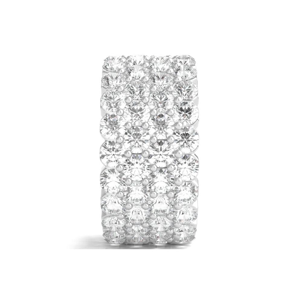 Diamond Multi-Row Band in 18K White Gold (9 ct. tw.) – Image 3 of 3