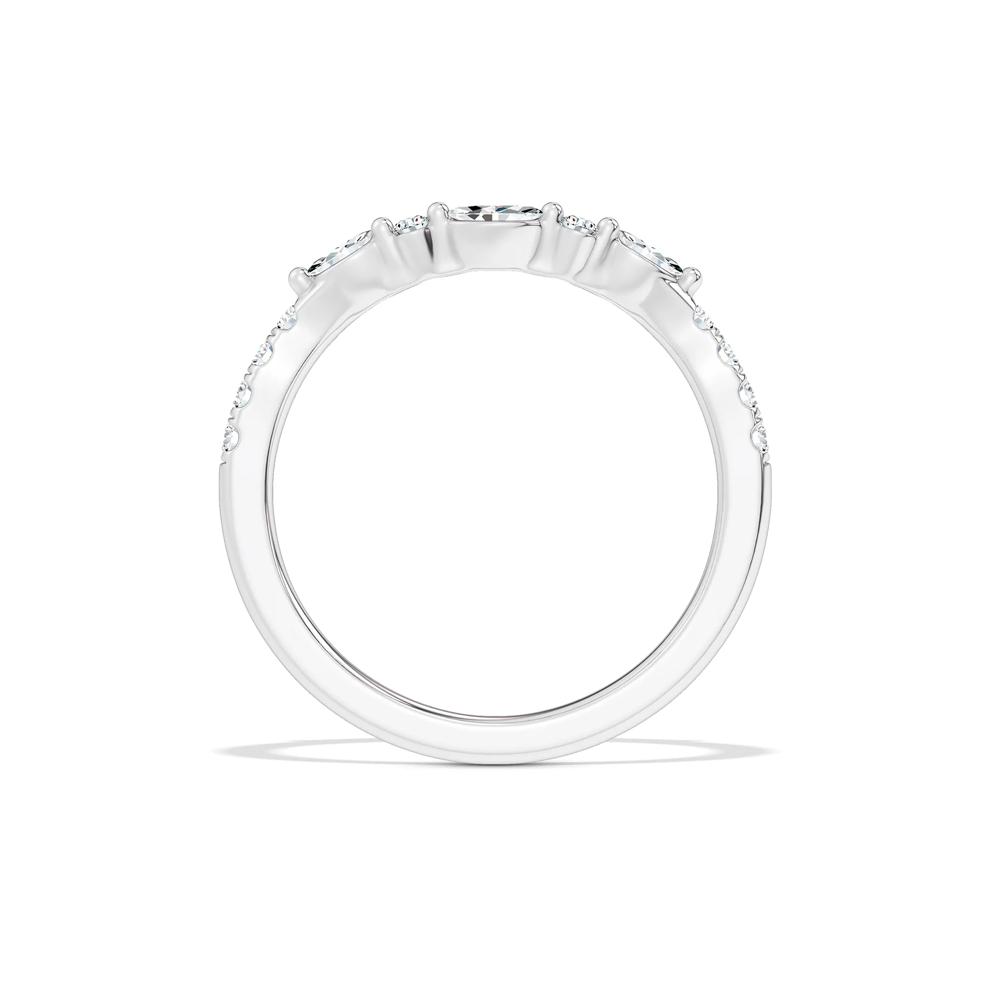 Diamond Contour Band in 14K White Gold (1/4 ct. tw.) – Image 2 of 4