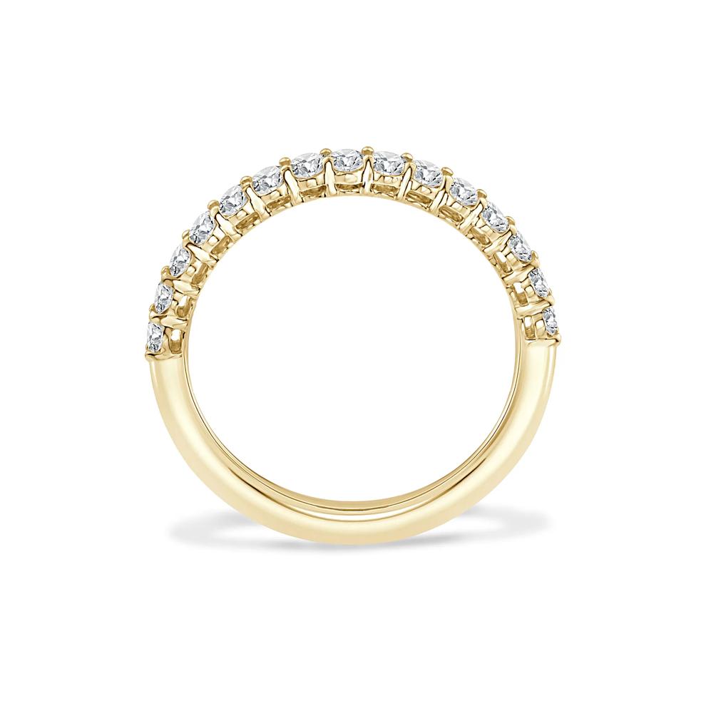 Lab Grown Diamond Oval Anniversary Band in 14K Yellow Gold (1 ct. tw.) – Image 2 of 4