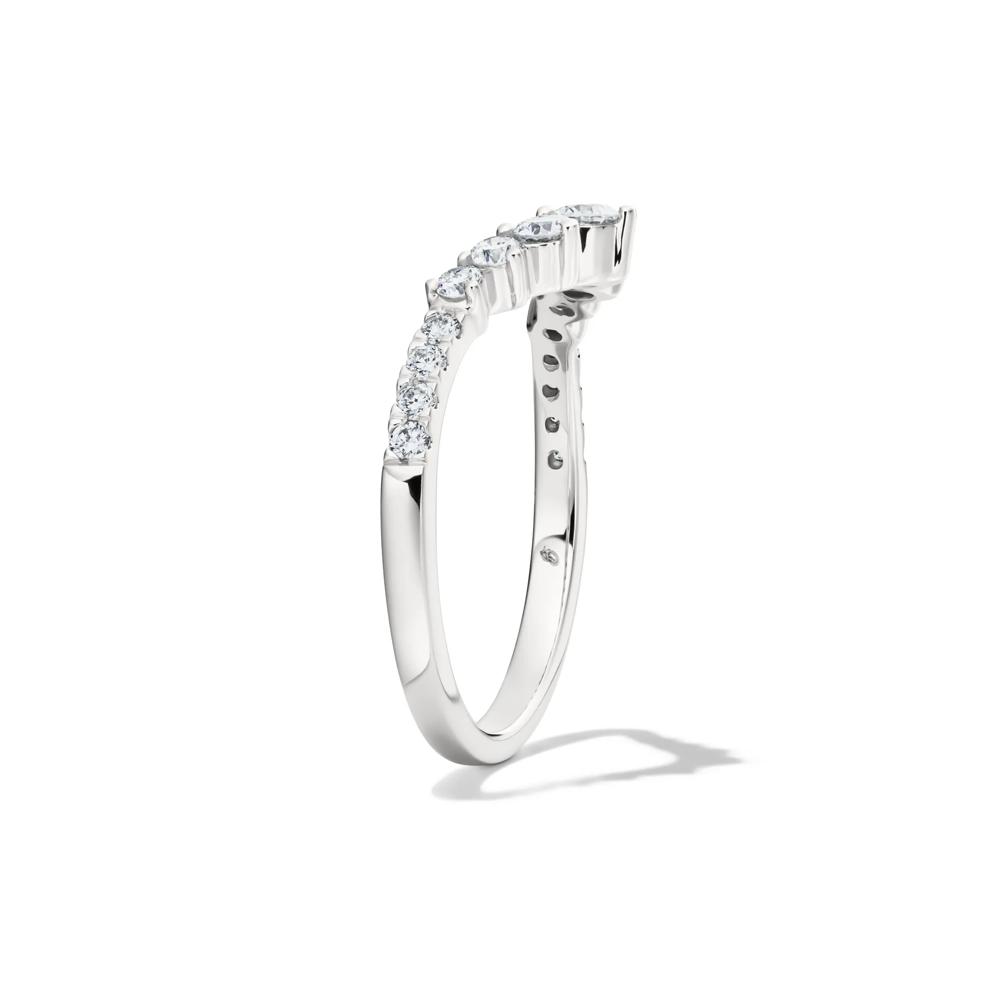 Lab Grown Diamond Contour Band in 14K White Gold (1/2 ct. tw.) – Image 3 of 4