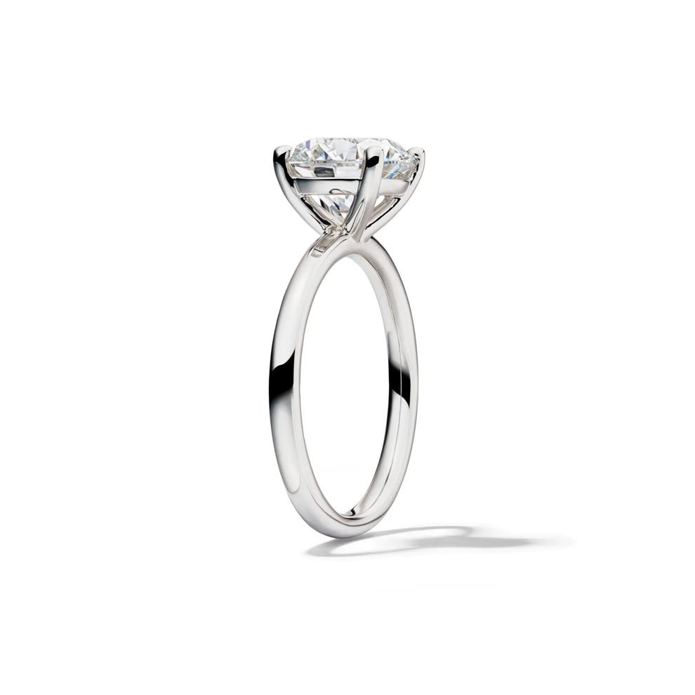 Lab Grown Diamond Solitaire Round Engagement Ring in 14k White Gold (3 ct.) – Image 3 of 4