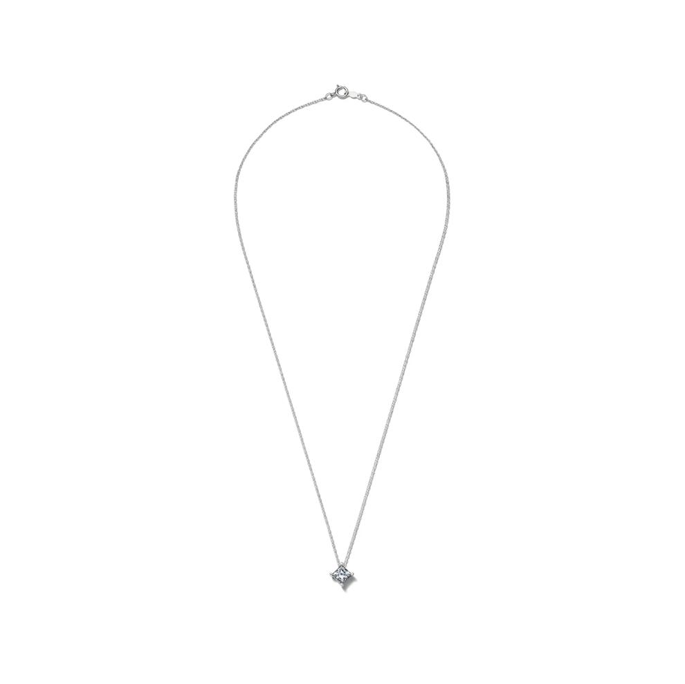 Lab Grown Diamond  Princess-Cut Solitaire Pendant – Image 2 of 4