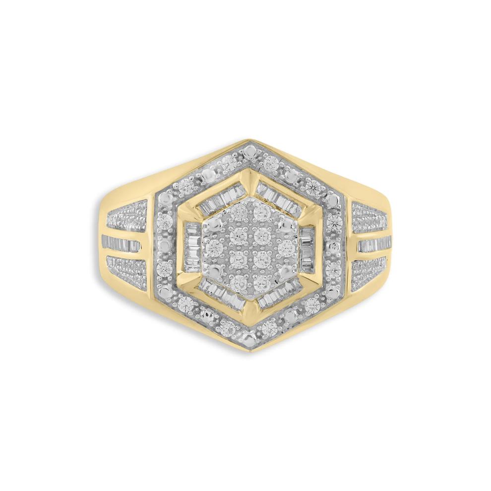 Men's Diamond Ring in 10K Yellow Gold (1/2 ct. tw.) – Image 1 of 4
