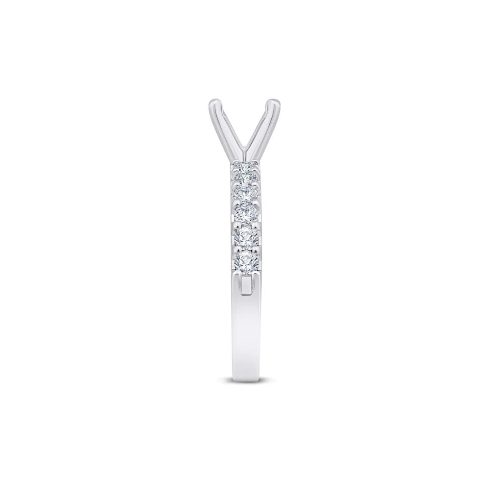 1/2 ct. tw. Diamond Semi-Mount Engagement Ring in Platinum (Setting Only) – Image 6 of 6