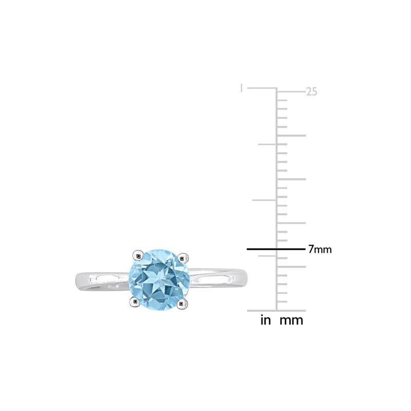 Blue Topaz Ring in Sterling Silver – Image 7 of 7