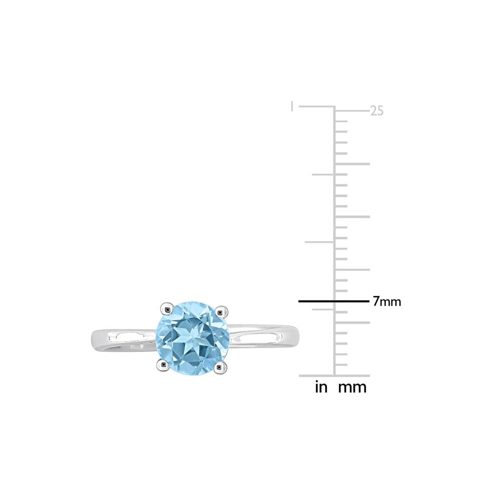 Blue Topaz Ring in Sterling Silver – Image 7 of 7