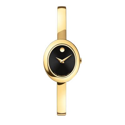 Ladies' Museum Bangle Watch in Gold-Tone Stainless Steel