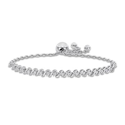 S-Link Moissanite Bolo Bracelet in Sterling Silver (1/2 ct. dew)