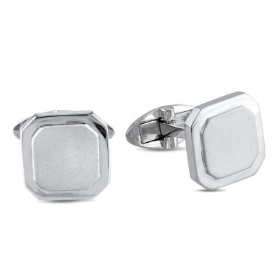 Men’s Classic Cufflinks in Sterling Silver