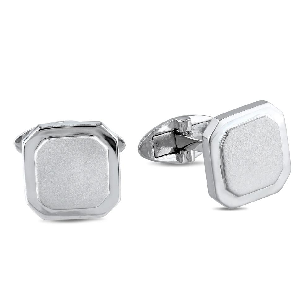 Men&rsquo;s Classic Cufflinks in Sterling Silver – Image 1 of 1