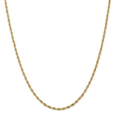 Semi-Solid Rope Chain in 14K Yellow Gold, 24"