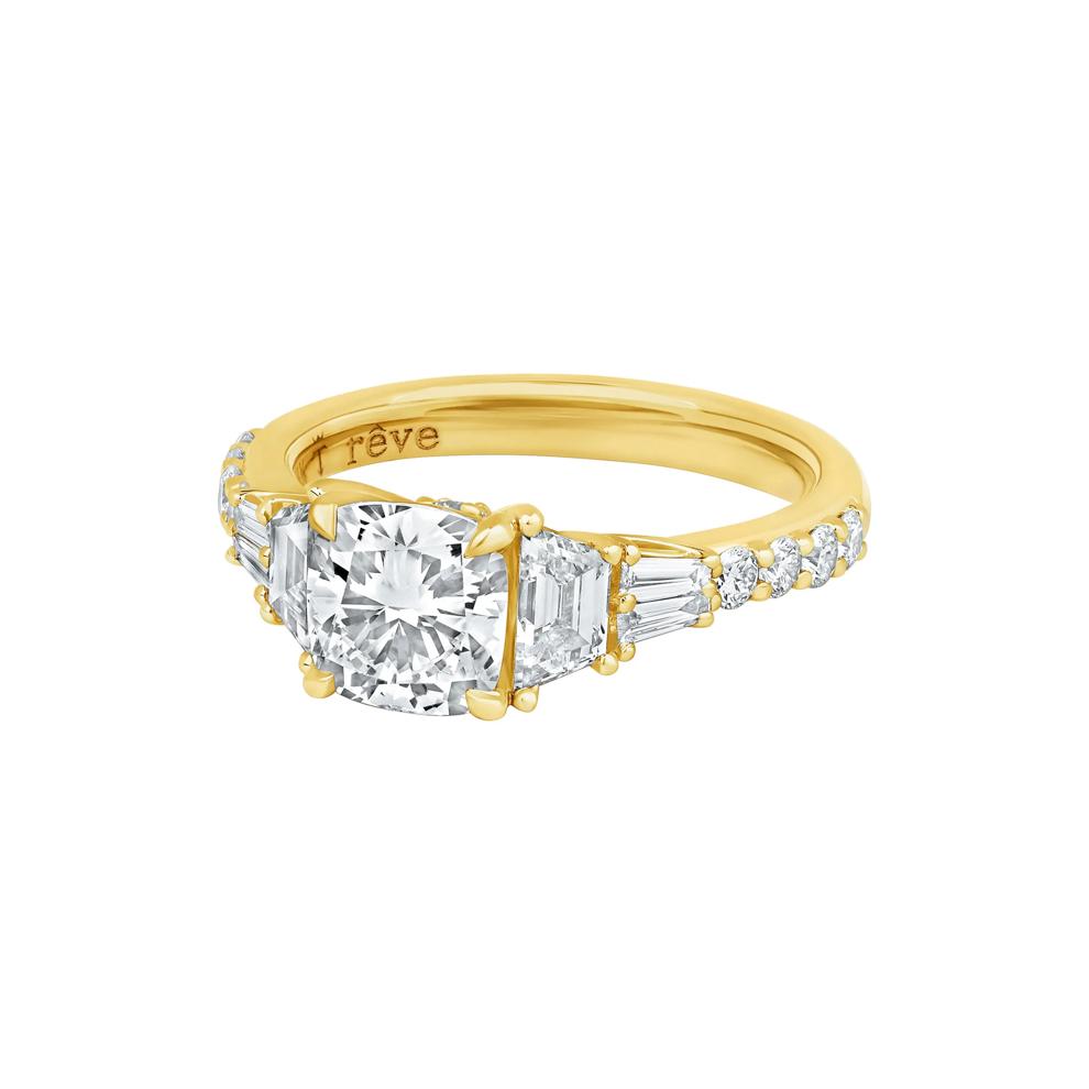 Sierra Lab Grown Diamond Engagement Ring in 14K Yellow Gold (2 5/8 ct. tw.) – Image 4 of 5
